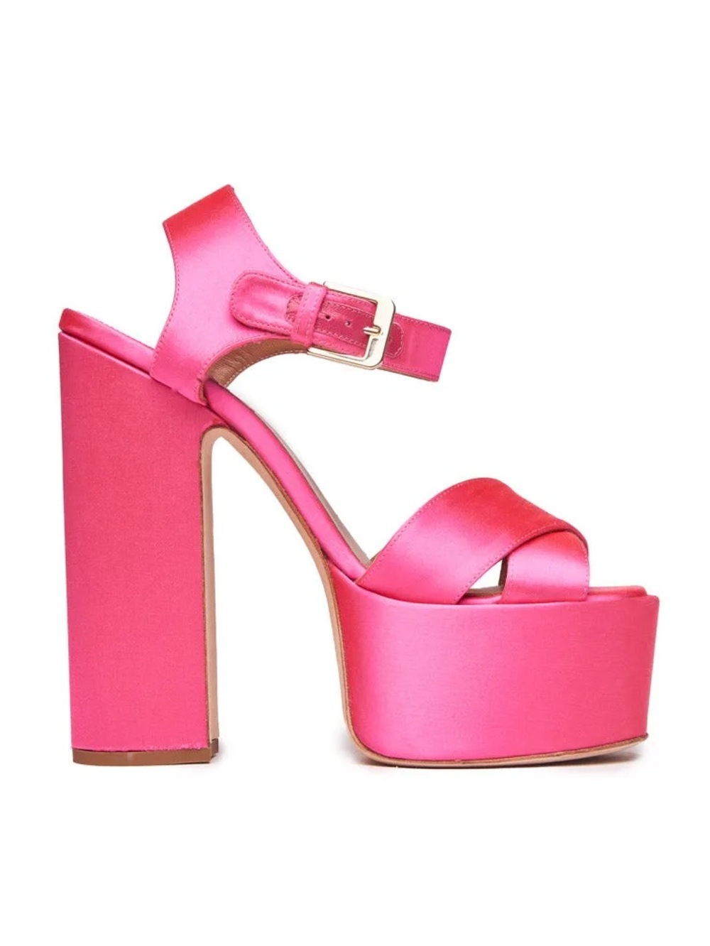 Laurence Dacade x LoveShackFancy Platform Sandal Pink Satin